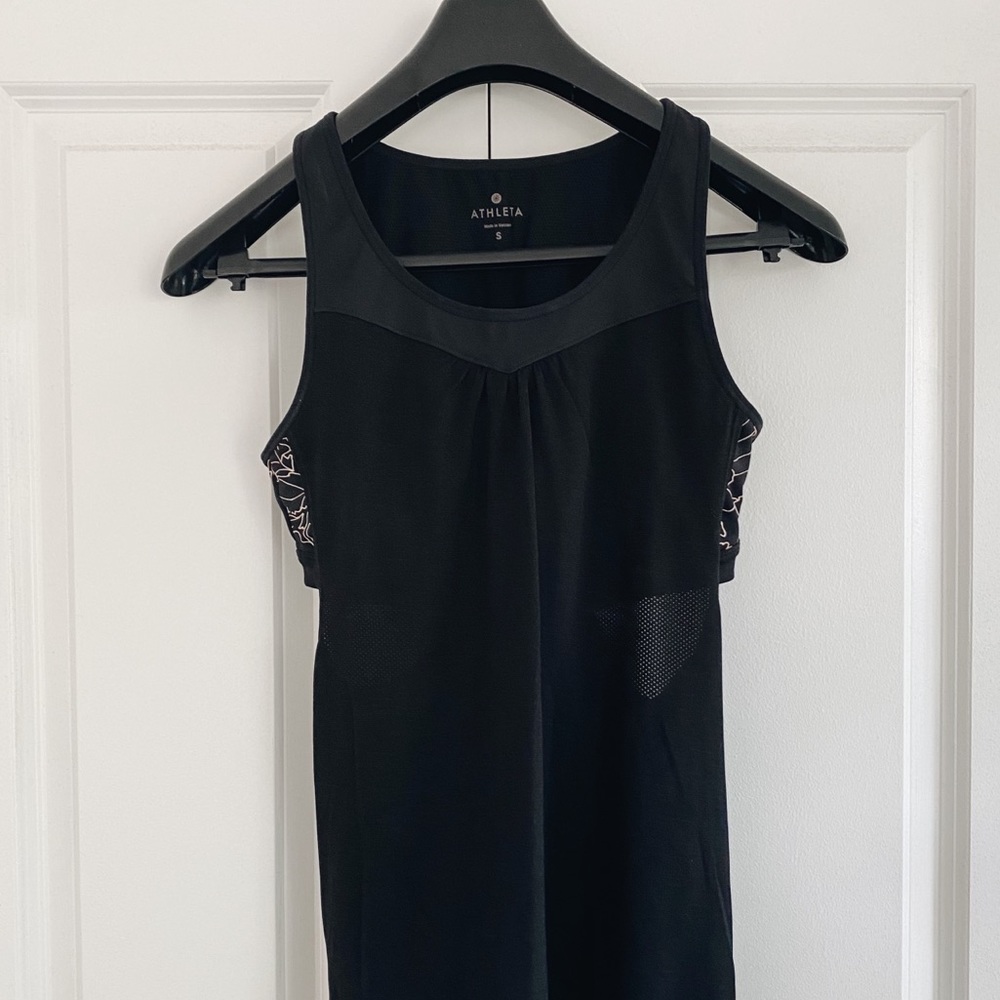 Athleta - Black Tank with Built-In Bra